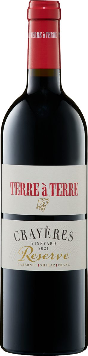 Terre à Terre Crayères Vineyard Reserve Cabernet Shiraz Franc 2021 bottle - Wrattonbully